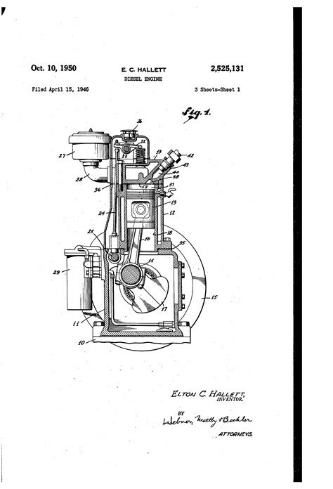 Patent US2525131 - Diesel engine - Google Patents