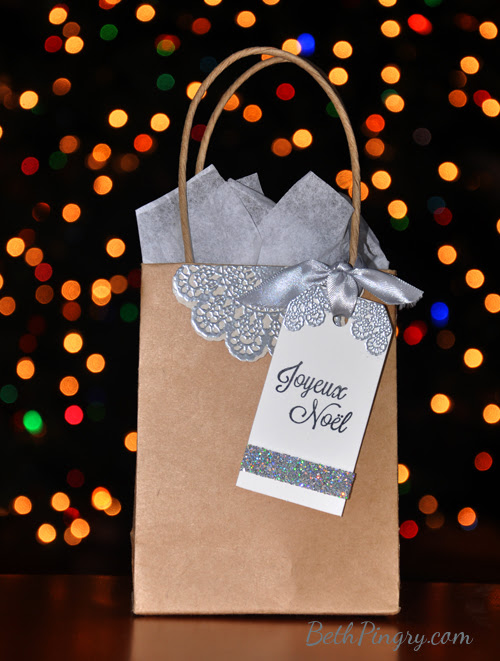 Joyeux Noel gift Bag by Beth Pingry