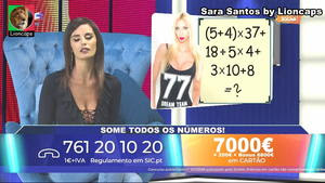Sara Santos sensual a apresentar o Vamos Jogar