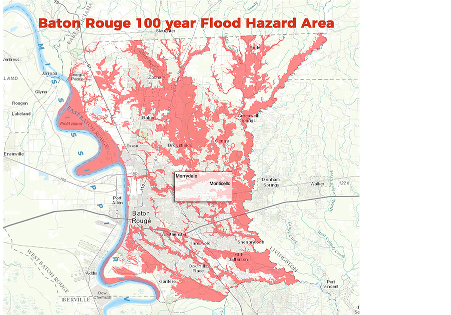 27 Flooding In Baton Rouge Map - Maps Database Source
