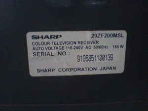 Model televisi Sharp
