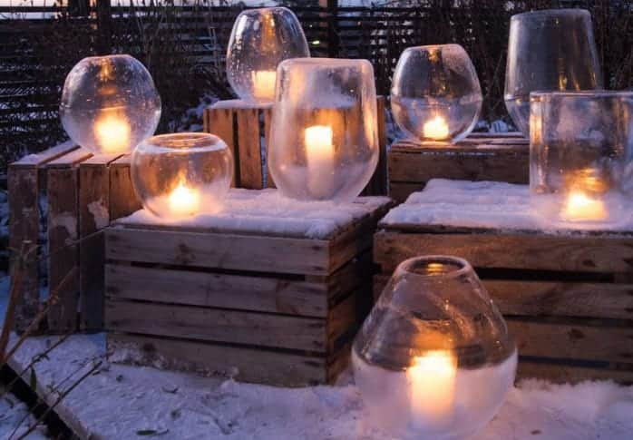 Dekoration Garten Winter Dekoration