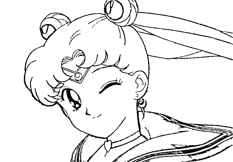 New sailor moon coloring sheets and pages for young girls to colour.