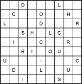 Mystery Godoku Puzzle for August 01, 2016