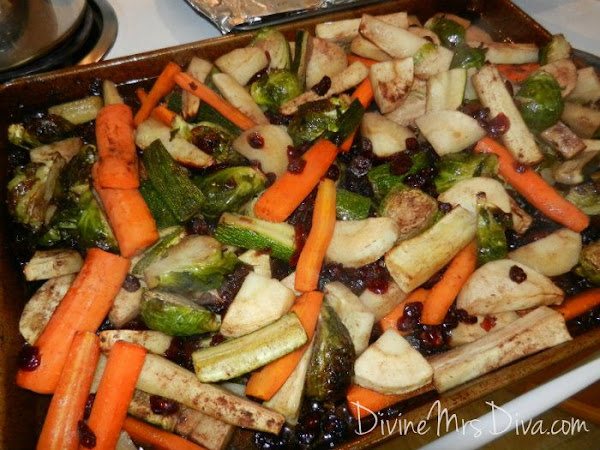 Diva In The Kitchen: Roasted Veggies with Cranberries