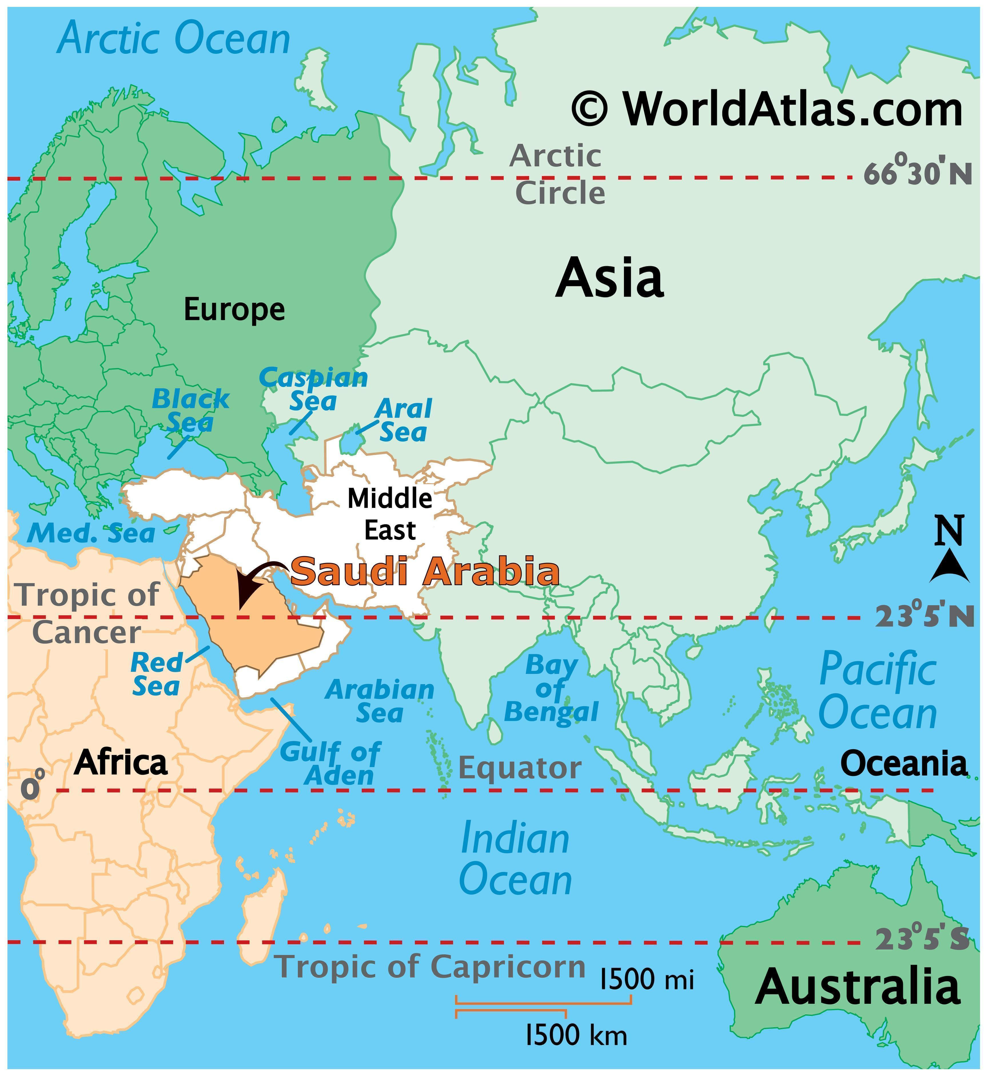 Where Is Saudi Arabia Located On The World Map - CYNDIIMENNA