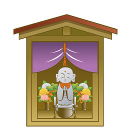 無料イラスト画像 ラブリー地蔵 盆 イラスト