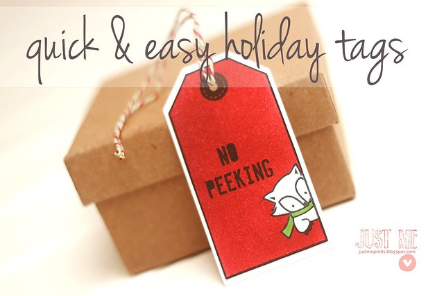 holiday tags in a hurry