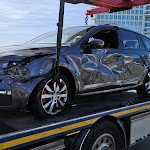 Kirchberg: Accident entre un camion et une voiture au rond-point Serra