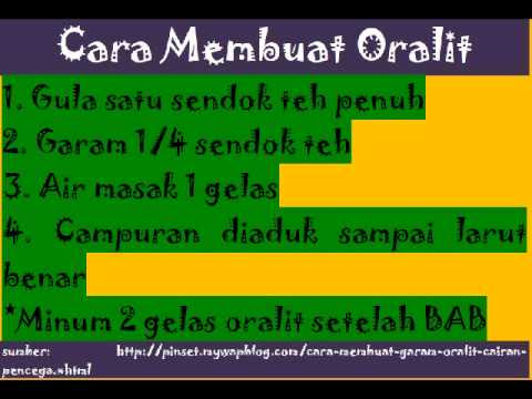 Cara Membuat Oralit Di Rumah