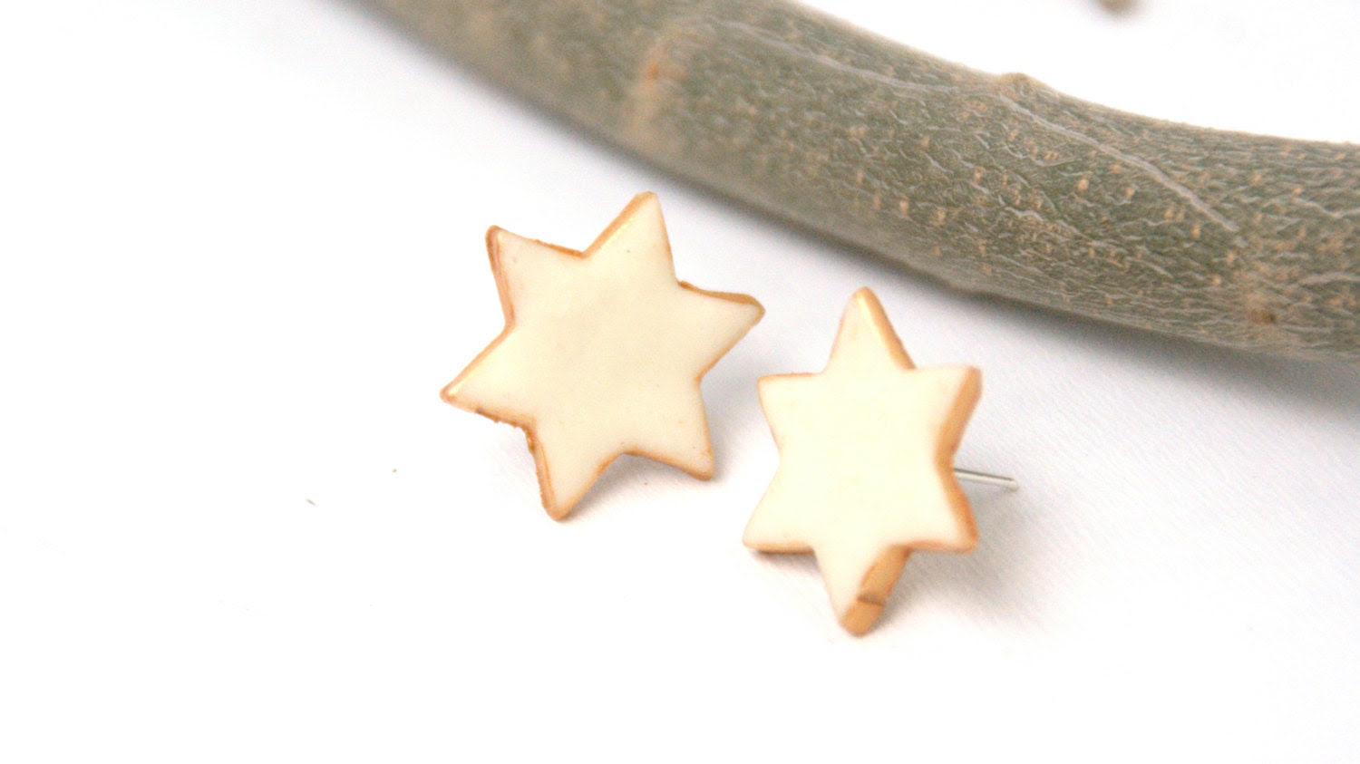 Star Earrings, Polymer Clay Studs - pcpcreations Star Earrings, Polymer Clay Studs - pcpcreations