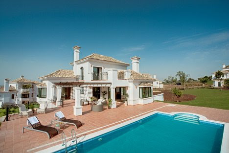 Living the dream: This luxury pad in Costa de La Luz was sold to rugby international Matt Dawson for £1.13m at the top of the market in 2007. It's likely to be worth a fraction of that today