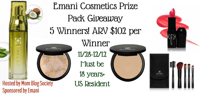 Emani Cosmetics Prize Pack Giveaway
