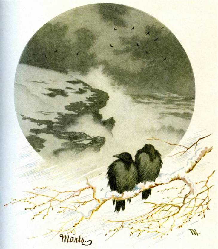 Μάρτιος - Theodor Kittelsen - 1890