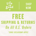 life is good. Free shipping