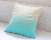 Blue Hand Dyed - Ombre Cushion Cover - JureamBox Blue Hand Dyed - Ombre Cushion Cover - JureamBox