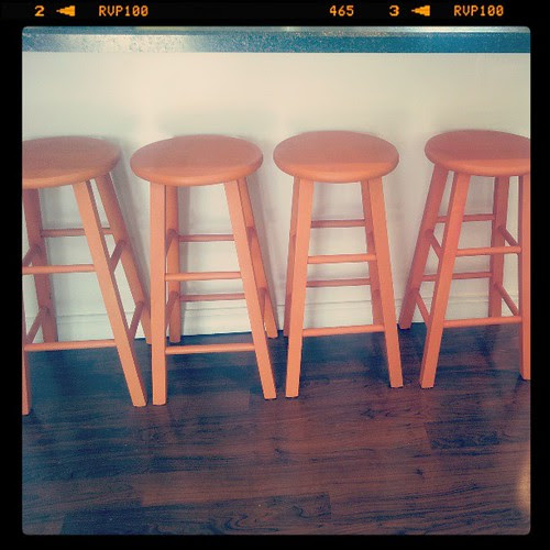 No more boring barstools. #Ilovespraypaint