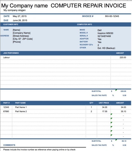 Simple Invoice Template Html With Css Sample Site A