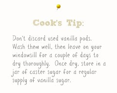 Vanilla Pod Cook's Tip