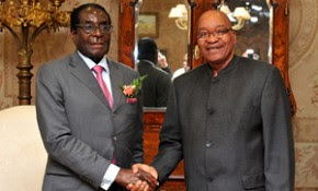 Zimbabwe President Robert Mugabe with South African President Jacob Zuma met to hold discussions on the political and economic issues of Southern Africa. There will be a SADC summit soon. by Pan-African News Wire File Photos