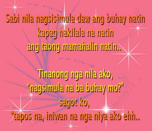 Love Quotes For Him Tagalog Text