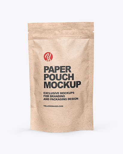Download Download Kraft Stand Up Pouch With Zipper Packaging Pouch Mockups Psd 40 06 Mb PSD Mockup Templates