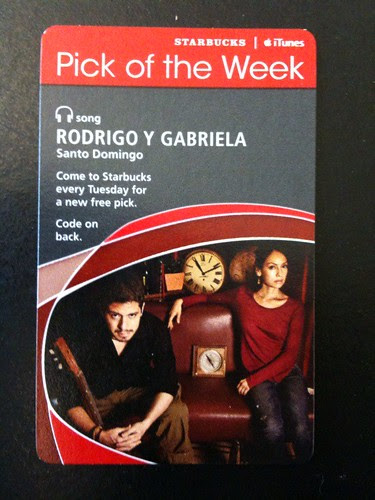 @Starbucks iTunes Pick of the Week - Rodrigo y Gabriela - Santa Domingo #fb