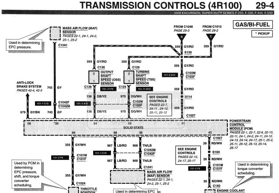 Transmission For 2000 Ford F 250 Wiring Diagram - Complete Wiring Schemas