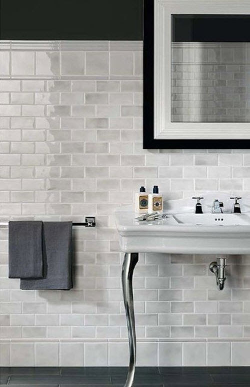29 white gloss bathroom tiles ideas and pictures