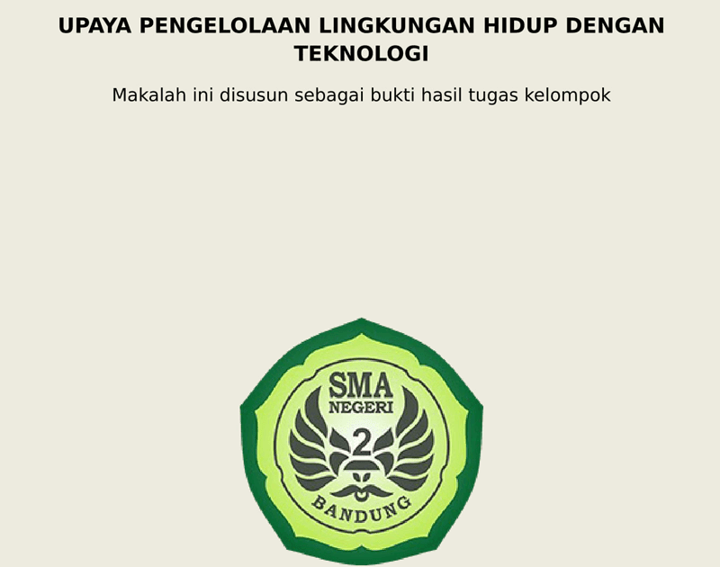Contoh Makalah Bahasa Arab Yang Benar
