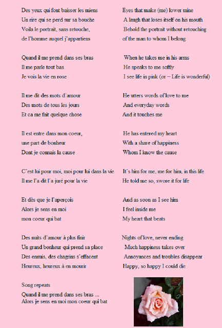 La Vie En Rose Lyrics Translation Izone