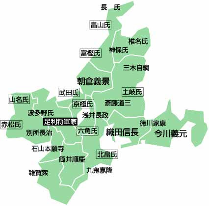 元の日本地図 中部 花の画像
