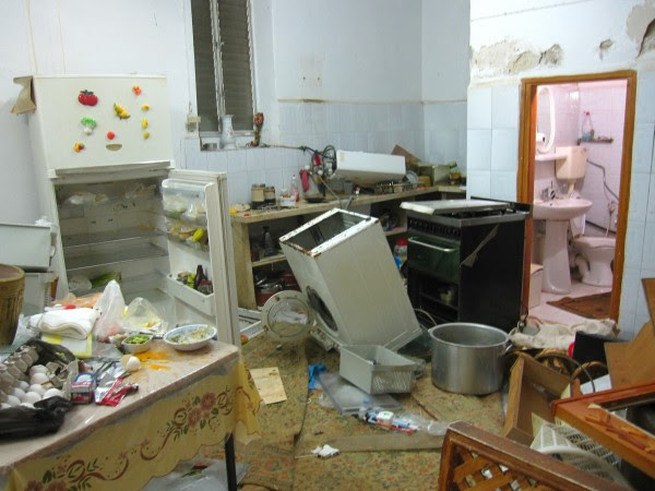 Destroyed kitchen (Photo by ISM)