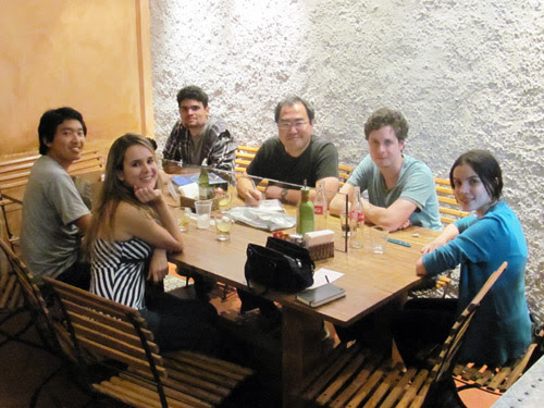 Encontro Hiro Kawahara, ila fox, ricbit, vitor cafaggi, lu cafaggi, ryot, fábio, pizzaria Pomodori, Belo Horizonte