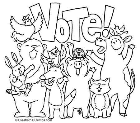 Dulemba Coloring Page Tuesday Vote