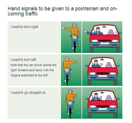 Hand Signals For Driving Test Change Comin