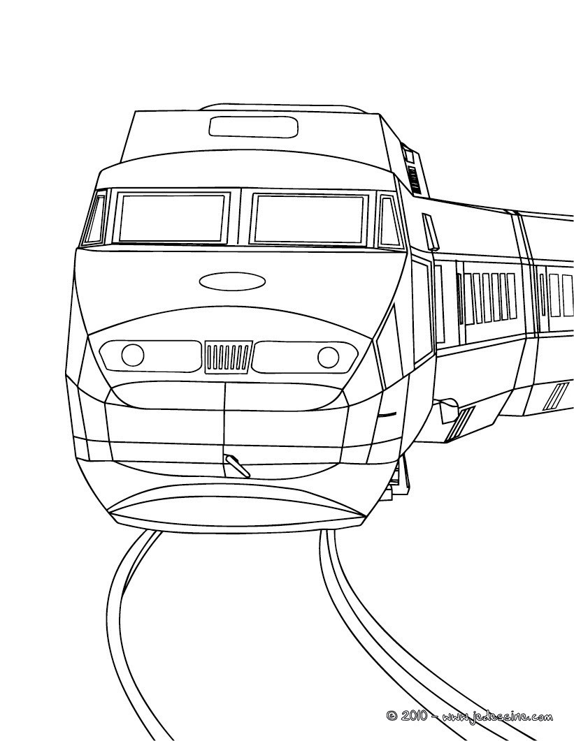 Nouveau Coloriage De Train A Imprimer  Des Milliers de Coloriage