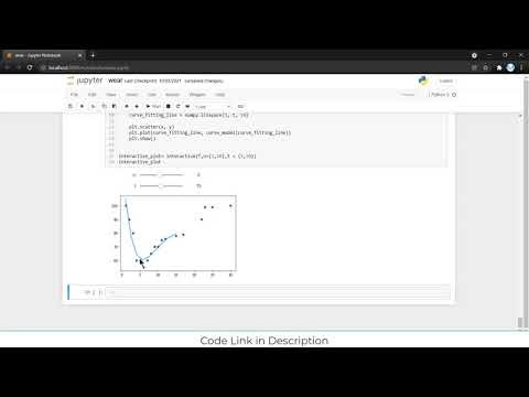 Interactive Linear and Polynomial Regression In Jupyter Notebook Python