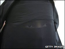 Woman in face veil (file pic)