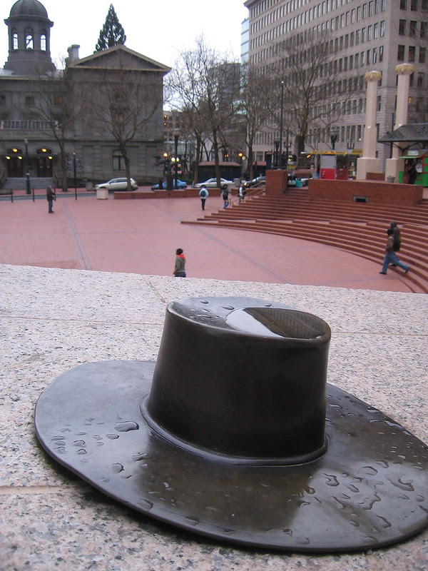 Hat, Pioneer Courthouse Square