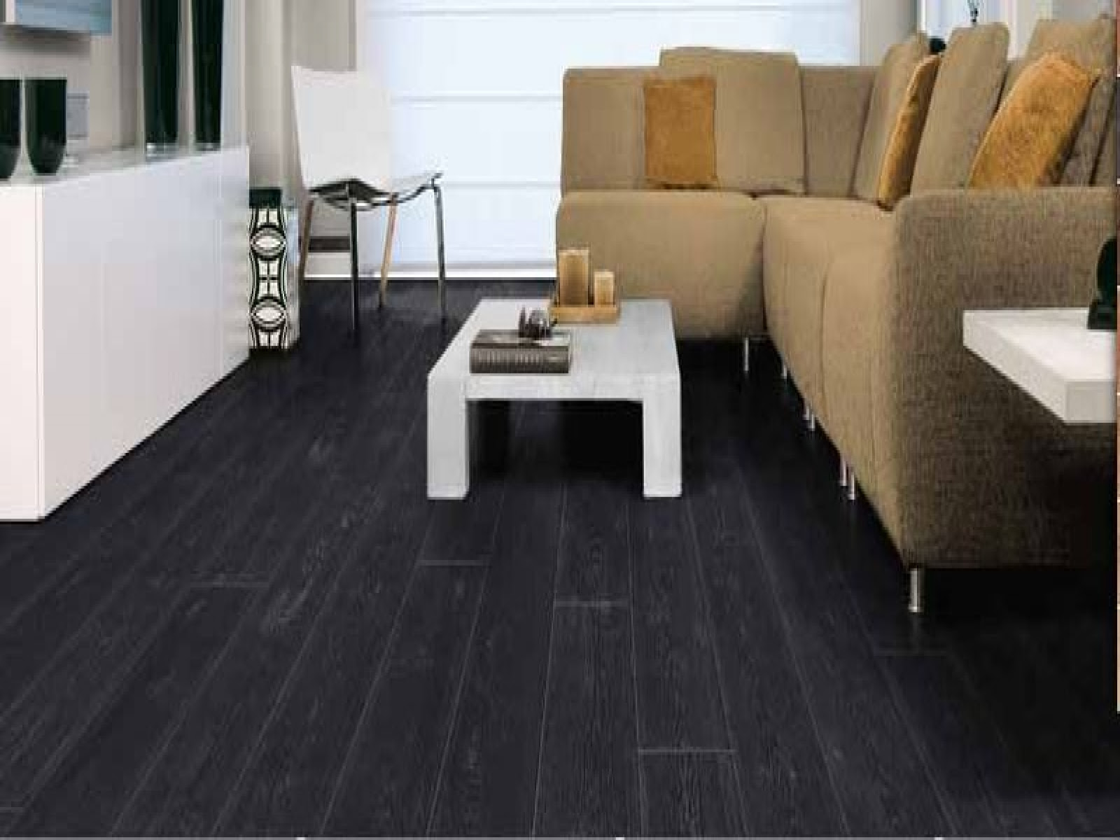 dark laminate flooring Series Inspire 8mm Gloss Black Oak Laminate Flooring  Laminate range - The Ideas Of Living Room