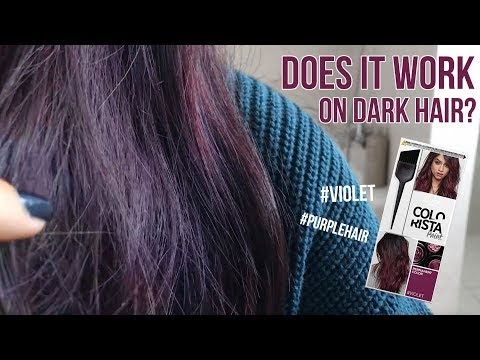Loreal Colorista Paint In Violet On Dark Hair Review