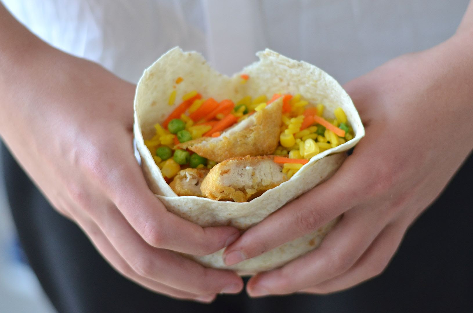 #Afterschoolchefs : Chicken & Rice Wrap