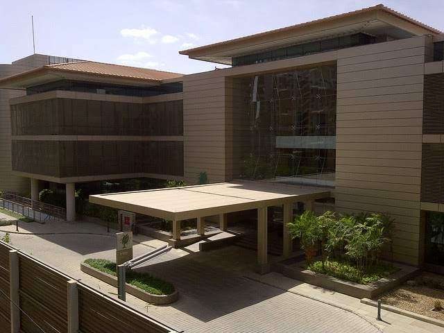 View of Sulzon One Earth from the sample flat of Gawade Buildcon's Unique Enclave - 2 BHK Flats next to Sulzon One Earth Campus at Sade-Satara-Nali Gram Panchayat, Hadapsar, Pune 411028