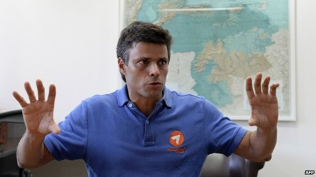 Venezuelan opposition leader Leopoldo Lopez