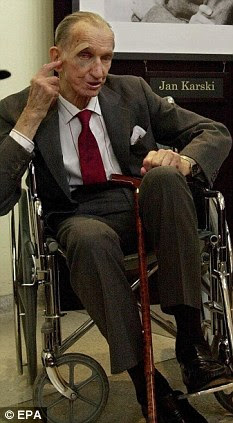 Jan Karski, pictured here at UN in 2000, will now have his story made into a film. He died shortly after this picture was taken