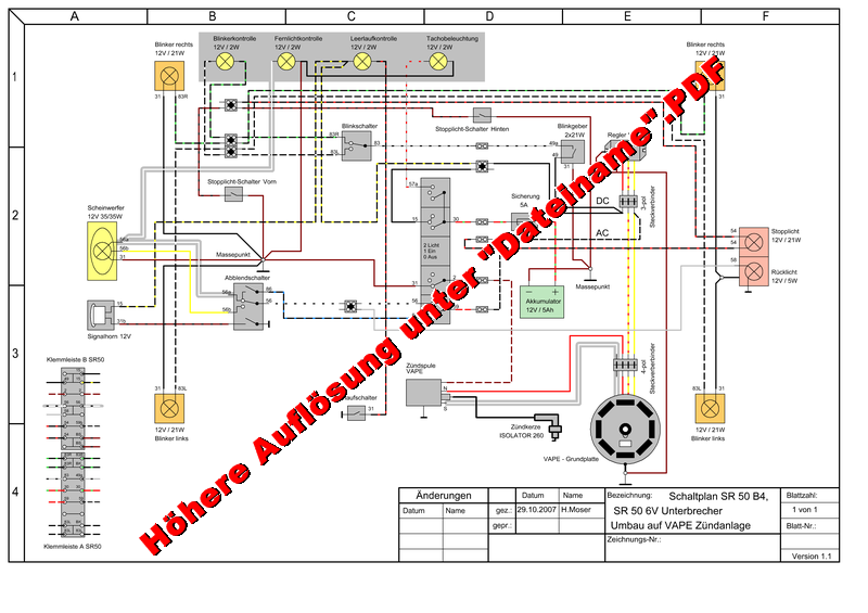 Simson S51 Vape Schaltplan Moser