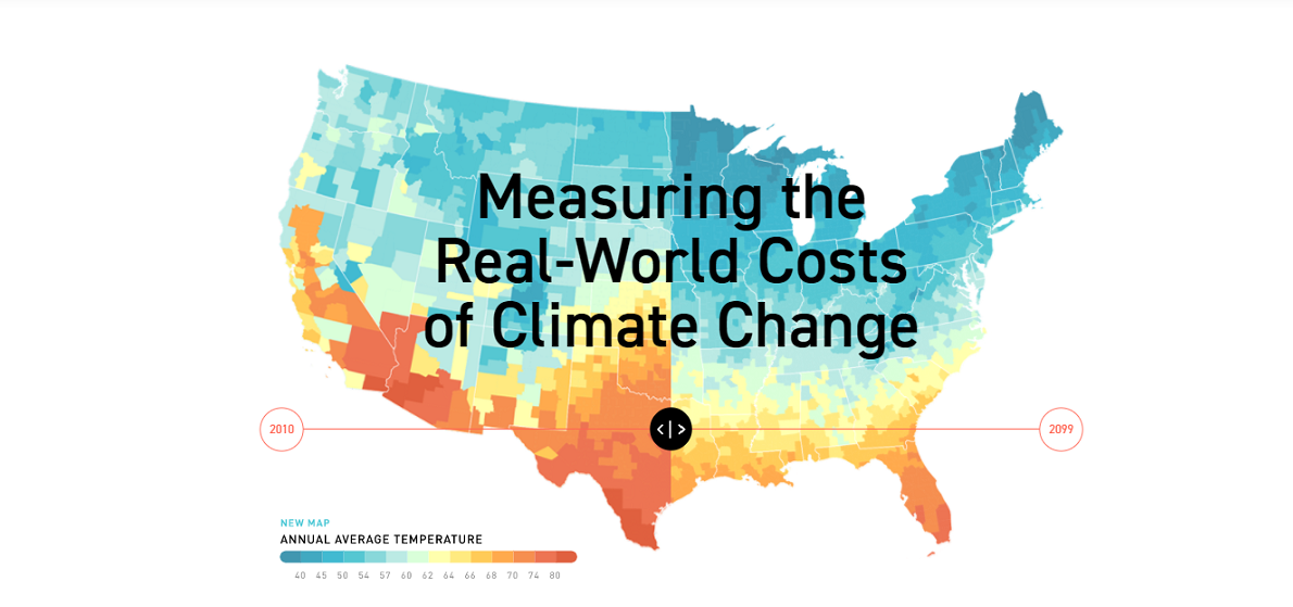 Climate Change Map Usa 2050
