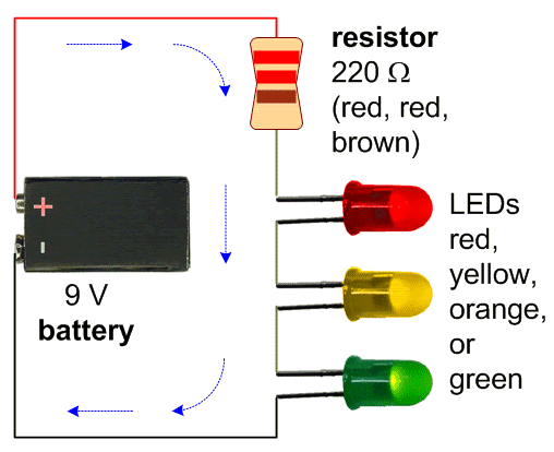 3-LED in series