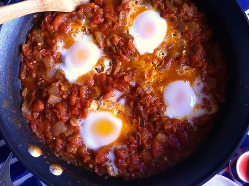 Shakshuka Israeli Breakfast Closeup